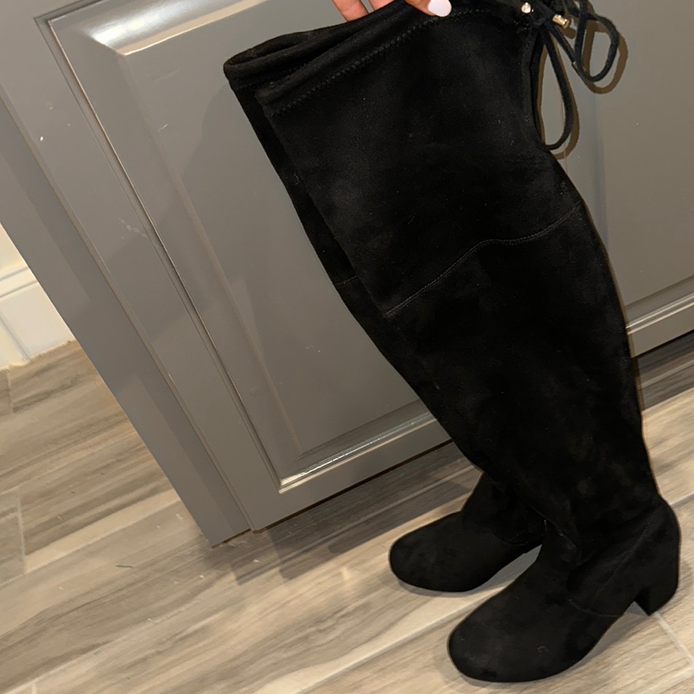 Over the Knee Black Boots